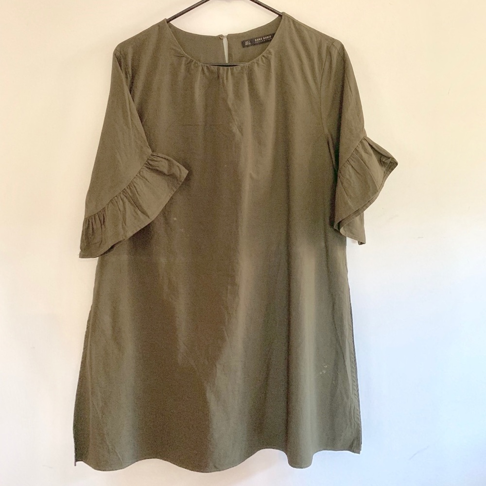 Zara green dress romper